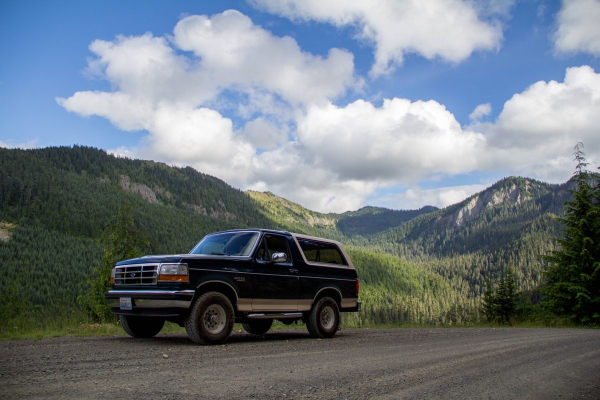 A Unique Sleeping Setup in the Back of a Ford Bronco SUV RVing