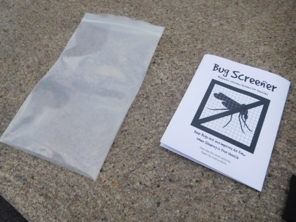 The heavy-duty storage bag and set of instructions.
