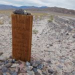 The grave of Val Nolan near Old Stovepipe Wells