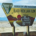 Black Rock Lava Flow sign